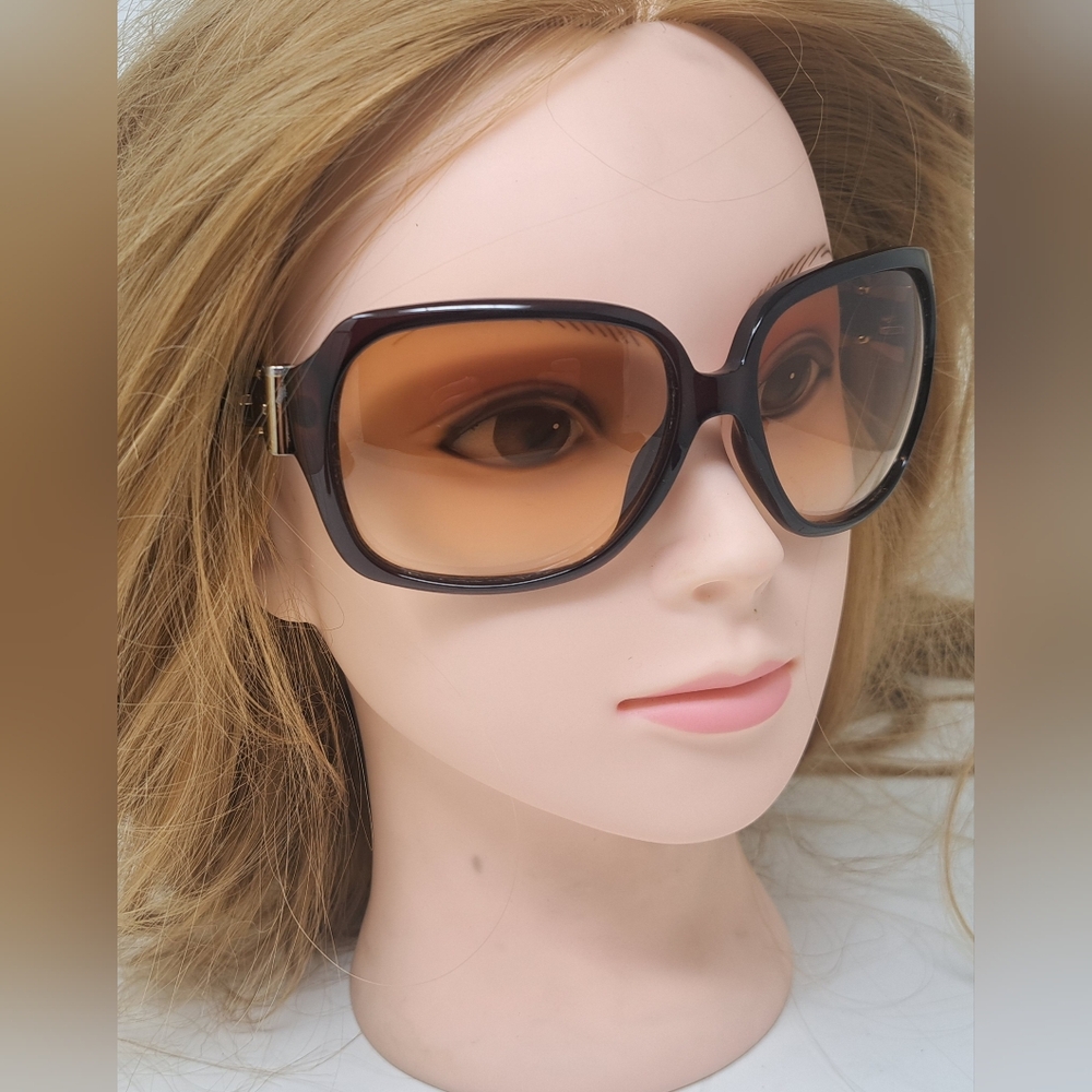 Gucci Women's Sunglasses Queen Bow Gold Brown Amber Gradient GG3006/S 59-15-120 - Picture 9 of 16